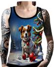 Regata Camiseta Tshirt Natal Festas Cachorro Noel Neve 2