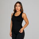Regata Canelada Ribana Ajusta Ao Corpo Algodão Moda Basica