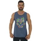 Regata Clássica Masculina MXD Conceito Caveira Abstrata Regata Clássica Masculina MXD Conceito Caveira Abstrata