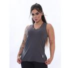 Regata Comprida Dryfit Feminina Tapa Bumbum Cinza
