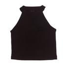 Regata Cropped Cavada Preto Tamanho P Basic+ Regata Cropped Cavada Preto Tamanho P Basic+