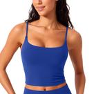 Regata Cropped CRZ YOGA Butterlift Decote Redondo Azul S