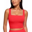 Regata Cropped CRZ YOGA Butterluxe Decote Quadrado Vermelha XL