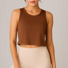 Regata Cropped Feminina Básica Lisa Sem Estampa 100% Algodão Fio Penteado Treino Musculação Pesos