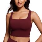 Regata Cropped Feminina CRZ YOGA Butterluxe Decote Quadrado Vermelha XXS
