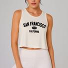 Regata Cropped Feminina Estampa San Francisco California Moda Gringa Estilo Aesthetic Streetwear