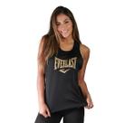 Regata Cruzada Everlast Pro Ronda Fem Preto / Dourado