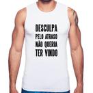 Regata Desculpa pelo atraso não queria ter vindo - Foca na Moda Regata Desculpa pelo atraso não queria ter vindo - Foca na Moda