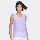 Regata Dom Fashion Decote V Transparente Feminina