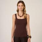 Regata Dudalina Tricot Cristiane Pr26 Marrom Feminino Regata Dudalina Tricot Cristiane Pr26 Marrom Feminino