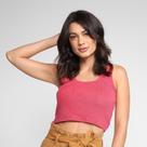 Regata Dzarm Tricô Cropped Feminina Regata Dzarm Tricô Cropped Feminina