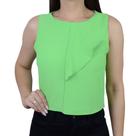 Regata Feminina Amora Café Cropped Verde - A1213