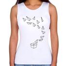 Regata Feminina Aviões de Papel - Foca na Moda
