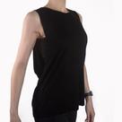 Regata feminina basica viscose preta gg Regata feminina basica viscose preta gg