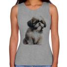 Regata Feminina Cachorro Shih Tzu Filhote - Foca na Moda