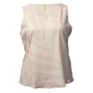 Regata Feminina Cativa Plus Size Estampada Bege Claro Regata Feminina Cativa Plus Size Estampada Bege Claro