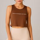 Regata Feminina Cropped Estampa Vamos Nos Desesperar Com Calma Meme Frase Engraçada Moda Brasileira