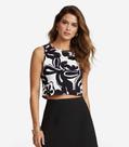 Regata Feminina Estampada Infinita Cor Preto