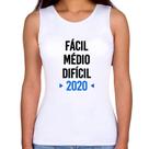Regata Feminina Fácil, Médio, Difícil, 2020 - Foca na Moda