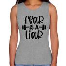 Regata Feminina Fear Is A Liar - Foca na Moda