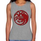 Regata Feminina Fire and Blood Targaryen - Foca na Moda Regata Feminina Fire and Blood Targaryen - Foca na Moda