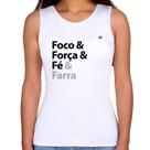 Regata Feminina Foco & Força & Fé & Farra - Foca na Moda