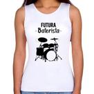 Regata Feminina Futura Baterista - Foca na Moda Regata Feminina Futura Baterista - Foca na Moda