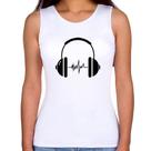 Regata Feminina Headphone Batimentos - Foca na Moda