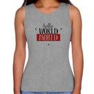Regata Feminina Hello World - Foca na Moda Regata Feminina Hello World - Foca na Moda
