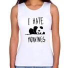 Regata Feminina I Hate Mornings - Foca na Moda Regata Feminina I Hate Mornings - Foca na Moda