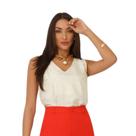 Regata Feminina Jacquard Santin