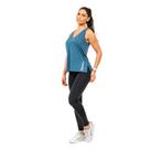 Regata Feminina Meia Malha Dry Proteção UV 50+ Ref. 592102 Cor:AzulTamanho:GG