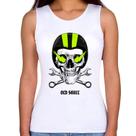Regata Feminina Old Skull Motorcycle - Foca na Moda