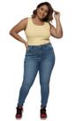 Regata Feminina Plus Size de Malha Canelada Canelada Premium, Modelagem Justa e Alças largas hz regpl 001