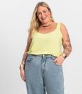 Regata Feminina Plus Size Infinita Cor Amarelo Regata Feminina Plus Size Infinita Cor Amarelo