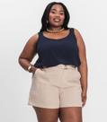 Regata Feminina Plus Size Infinita Cor Azul