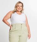 Regata Feminina Plus Size Secret Glam Branco Regata Feminina Plus Size Secret Glam Branco