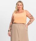 Regata Feminina Plus Size Secret Glam Laranja Regata Feminina Plus Size Secret Glam Laranja