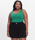 Regata Feminina Plus Size Secret Glam Verde Regata Feminina Plus Size Secret Glam Verde