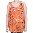 Regata Feminina Raio de Luz Estampada Plus Size Laranjada Regata Feminina Raio de Luz Estampada Plus Size Laranjada