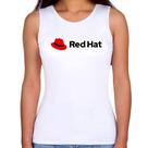 Regata Feminina Red Hat Linux Logo - Foca na Moda Regata Feminina Red Hat Linux Logo - Foca na Moda