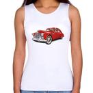 Regata Feminina Retro Classic Red Car - Foca na Moda Regata Feminina Retro Classic Red Car - Foca na Moda