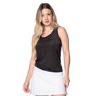 Regata Feminina Sea Surf Esportiva Malha Preto