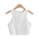 Regata Feminina Sem Mangas - Modelo Fino, O-Pescoço - 6 Cores