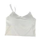 Regata Feminina Sexy Sem Costura - Sutiã Bralette em Gelo Seda com Bojo