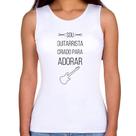Regata Feminina Sou guitarrista criado para adorar - Foca na Moda Regata Feminina Sou guitarrista criado para adorar - Foca na Moda