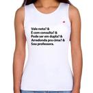 Regata Feminina Sou professora - Foca na Moda Regata Feminina Sou professora - Foca na Moda