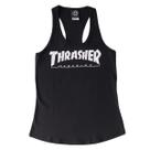 Regata Feminina Thrasher Magazine Logo Girl Preto