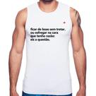 Regata Ficar de boas sem tretar - Foca na Moda