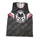 Regata Furious - Preta e Branca Tamanho GG - Furious Nutrition